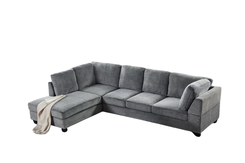 Picture of LIBERTY Premium Sectional Sofa (Light Grey) - Chaise Facing Left without Ottoman