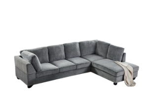 Picture of LIBERTY Premium Sectional Sofa (Light Grey) - Chaise Facing Right without Ottoman