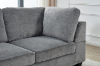 Picture of LIBERTY Premium Sectional Sofa (Light Grey) - Chaise Facing Right with Regular Ottoman
