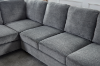 Picture of LIBERTY Premium Sectional Sofa (Light Grey) - Chaise Facing Right with Regular Ottoman