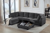 Picture of LIBERTY Premium Sectional Sofa with Ottoman (Dark Grey) 