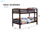 Picture of ARTICE Single-Single Bunk Bed  (Espresso)