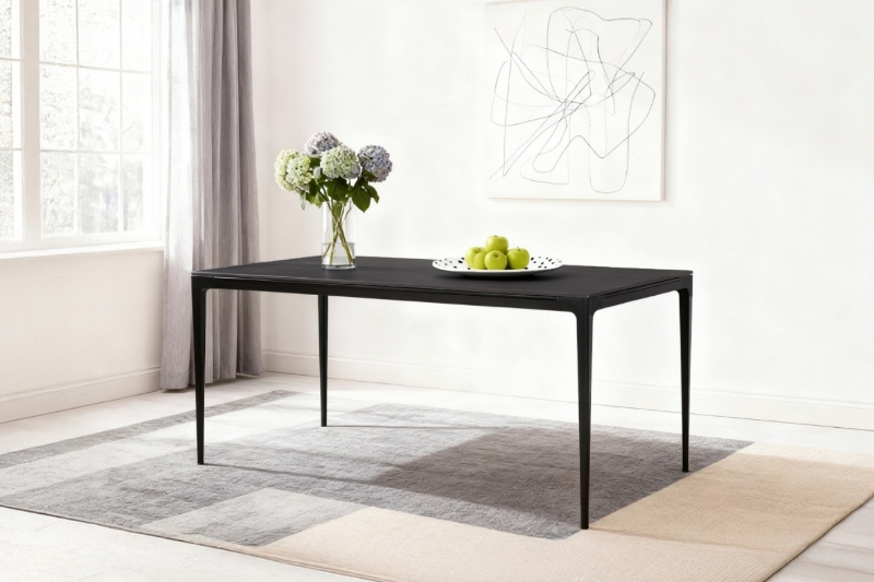 Picture of BRUTUS 59" Sintered Stone Top Aluminum Frame&Leg Dining Table (Dark Gray)