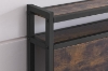 Picture of HOMCOM Platform Bed Frame with Storage Headboard and LED Light in Double Size