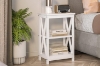 Picture of VECELO 2-Shelf  Steel Frame Side Table (Off White) 
