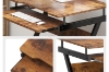Picture of MOBELLA Z-Type Laptop Desk with Wheels (Walnut)