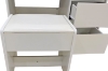 Picture of JOANNA Dressing Table with LED Bulb Mirror / Power Station and Stool (White)