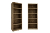 Picture of TIMBERA 94.5"x35.5" 5-Tier Solid Reclaimed Pine Wood Bookshelf