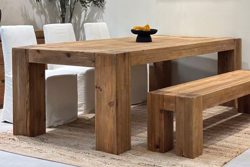 Picture of NORDWOOD 106.5" Reclaimed Pine Wood Dining Table