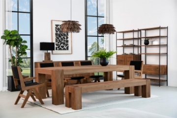 Picture of NORDWOOD 106.5" 7PC Solid Reclaimed Wood Dining Set 