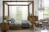 Picture of LIORA Reclaimed Pine Wood 4 Poster Canopy Bed Frame in Queen/Eastern King Size