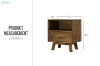 Picture of LIORA Reclaimed Pine Wood Nightstand
