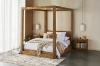 Picture of LIORA 3PC Reclaimed Pine Wood Bedroom Combo Set  in Queen/Eastern King Sizes