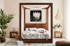 Picture of LIORA Reclaimed Pine Wood Bedroom Combo Set  in Eastern King Size - 3PC Combo
