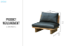 Picture of TIMBERA 100% Genuine Leather Reclaimed Pine Wood Sofa Range - 1 Seater (Armless Chair)