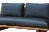 Picture of TIMBERA 100% Genuine Leather Reclaimed Pine Wood Sofa Range - 2 Armless Chairs + 1 Sofa Set