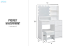 Picture of JOANNA Dressing Table with LED Bulb Mirror and Stool (White)