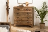 Picture of LIORA 3PC Reclaimed Pine Wood Bedroom Combo Set  in Queen/Eastern King Sizes