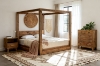 Picture of LIORA Reclaimed Pine Wood Bedroom Combo Set  in Eastern King Size - 3PC Combo