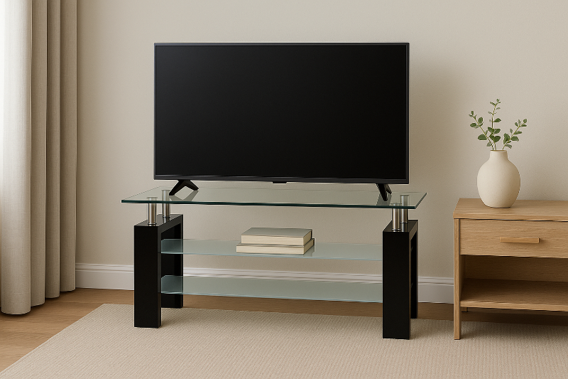Picture of HORIZON Glass TV Unit (Black)