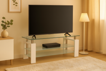 Picture of HORIZON Glass TV Unit (White)