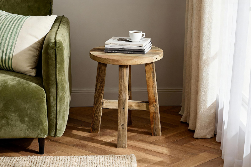 Picture of HECATE D15.5" Solid Teakwood Side Table