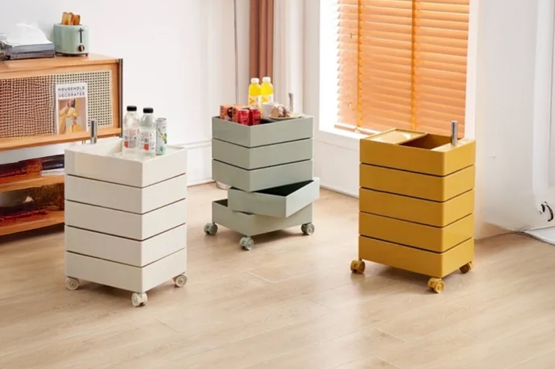Picture of GALEN Rotating 5 Tier Utility Drawer Wheel Trolley (Multiple Colours)