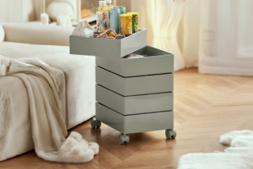 Picture of GALEN Rotating 5 Tier Utility Drawer Wheel Trolley (Multiple Colours)