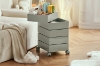 Picture of GALEN Rotating 5 Tier Utility Drawer Wheel Trolley - Off White