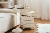 Picture of GALEN Rotating 5 Tier Utility Drawer Wheel Trolley - Off White