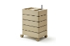 Picture of GALEN Rotating 5 Tier Utility Drawer Wheel Trolley - Khaki