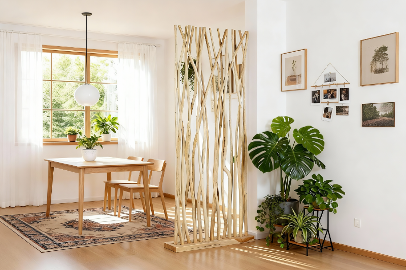 Picture of WILDBRANCH 78.5"x31.5" Teak Wood Decorative Screen