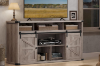 Picture of VERO 70" Farmhouse Tall TV Stand with Sliding Barn Doors and Built-in Power Strip
