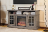 Picture of GRACIE 58.5" TV Stand with Electric Fireplace  & Charging Station (Grey)