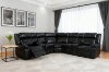 Picture of COBALT Reclining Sectional Sofa (Black) - Manual Recliner