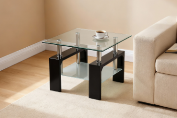 Picture of HORIZON Glass Side Table (Black)