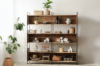 Picture of ELMORE Reclaimed Pine Wood Large Iron Shelf (71" x 75")