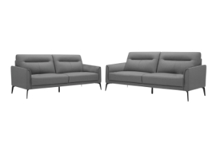 Picture of NAKALE Fabric Sofa Range (Gray) - Loveseat + Sofa Set