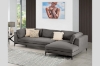 Picture of AMELIE Fabric Sectional Sofa (Dark Grey) - Chaise Facing Right