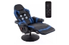 Picture of ZESTIE 360° Swivel Adjustable Height Massage Gaming Recliner Chair with Cupholder and Side Pocket (Blue & Black)