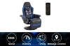 Picture of ZESTIE 360° Swivel Adjustable Height Massage Gaming Recliner Chair with Cupholder and Side Pocket (Blue & Black)