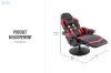 Picture of ZESTIE 360° Swivel Adjustable Height Massage Gaming Recliner Chair with Cupholder and Side Pocket (Red & Black)