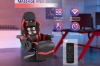 Picture of ZESTIE 360° Swivel Adjustable Height Massage Gaming Recliner Chair with Cupholder and Side Pocket (Red & Black)