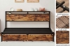 Picture of CASPIAN Platform Bed Frame with Storage Headboard, Drawers and Charging Station in Double/Queen Size 