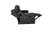 Picture of MARDON Manual Reclining Sofa Range (Dark Grey) - Armchair + Loveseat + Sofa Set