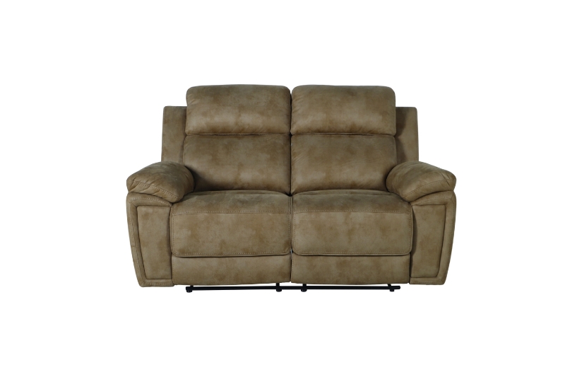 Picture of MARDON Manual Reclining Sofa Range (Light Brown) - Loveseat (2RR)