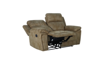 Picture of MARDON Manual Reclining Sofa Range (Light Brown) - Loveseat (2RR)