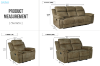 Picture of MARDON Manual Reclining Sofa Range (Light Brown) - Sofa (3RR)