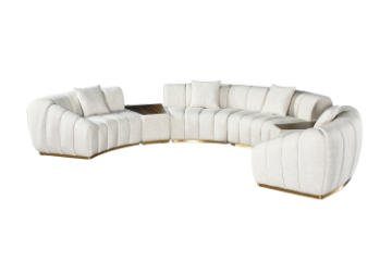 Picture of YOLANDA Sectional Modular Curved Sofa with Dual Console