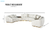 Picture of YOLANDA Sectional Modular Curved Sofa with Dual Console